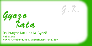 gyozo kala business card